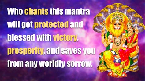 Sri Narasimha Mantra Ugram Viram Maha Vishnum Youtube