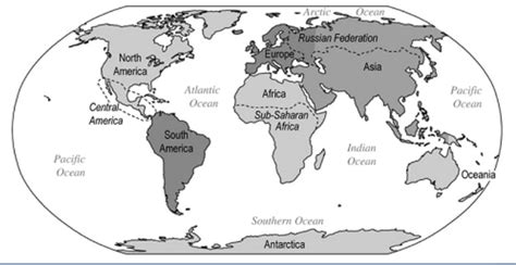 Ap Human Geography World Regions Blank Map