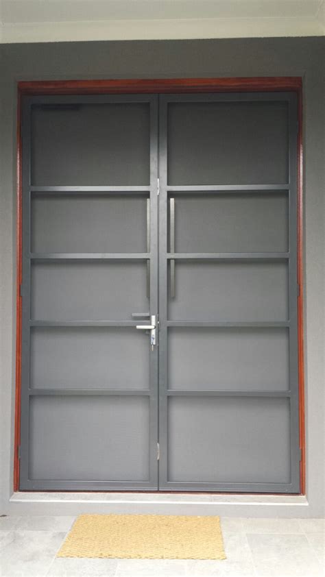 Steel Security Doors Custom Made Fitted With Stainless Steel Mesh