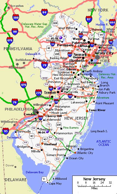 Herbert Stanford Nj County Map New Jersey