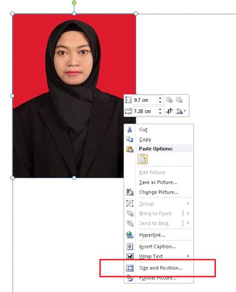 Cara merubah ukuran foto menjadi 3x4cm dan 4x6cm di word via www.kusnendar.web.id. Cara Membuat Ukuran Foto 2x3 3x4 4x6 di Word 2010