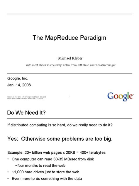 The Mapreduce Paradigm Michael Kleber Pdf