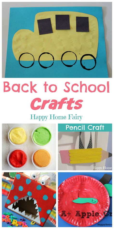 Back To School Crafts Happy Home Fairy Easy Preschool Crafts Back