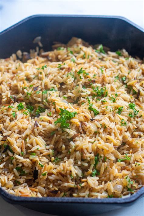 Easy Homemade Rice Pilaf Served From Scratch