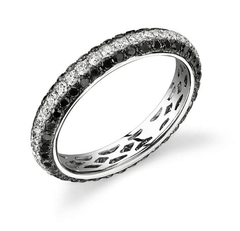 Diamond And Black Diamond Eternity Band The Diamond Guys Collection