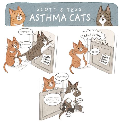 Asthma Cats Comic By Ashley Spires Foster Kittens Foster Kittens Cat
