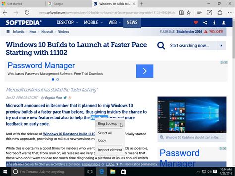 Microsoft Edge In Windows 10 Redstone Build 11102 Photo Gallery