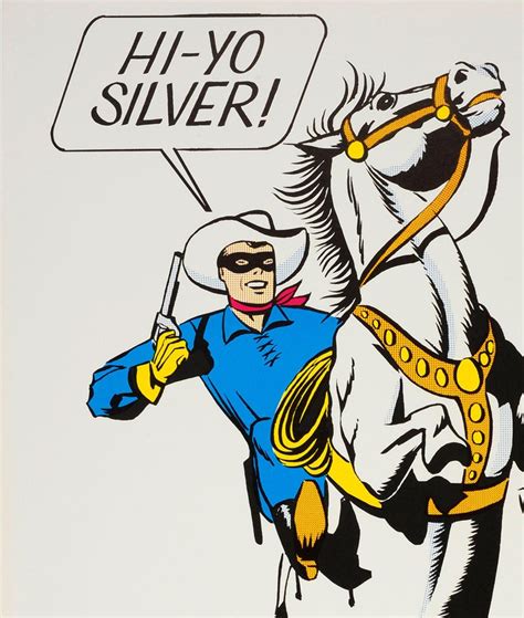 Original Vintage Hi Yo Silver Poster The Lone Ranger Masked Comic
