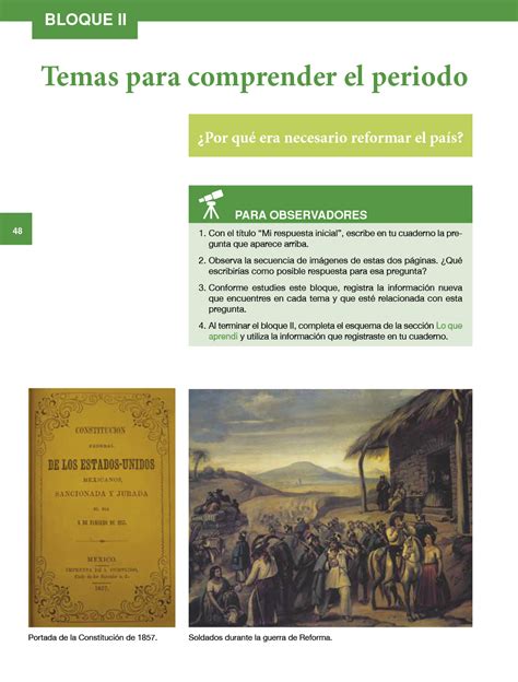 Recopilación de preguntas para cuestionario de historia, apegado al libro de texto de 4º, 5º y 6º grado de primaria. Historia quinto grado 2017-2018 - Página 48 - Libros de ...