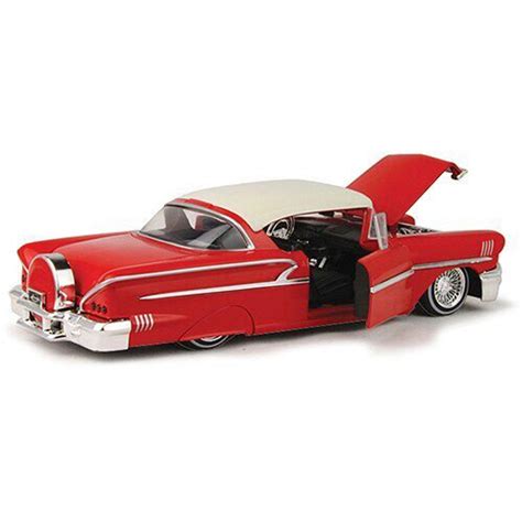 1958 Chevy Impala Low Rider 124 Scale Diecast Model By Jada Toys