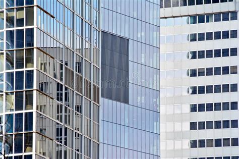 Glass Walls Of A Office Building Business Background Stock Image