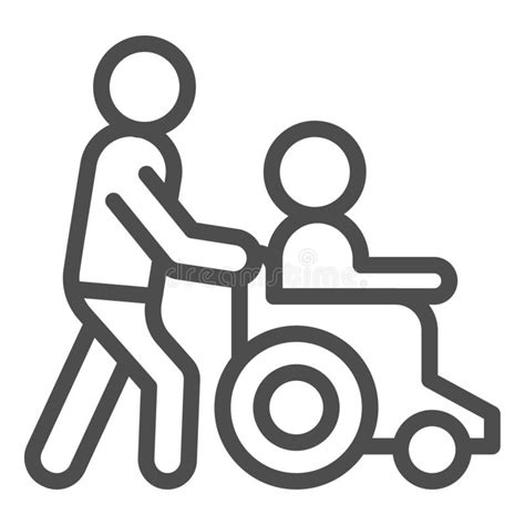 Help For People With Disabilities Solid Icon Disabled Carriage Vector