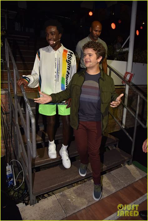 caleb mclaughlin and gaten matarazzo have a blast promoting stranger things in rome photo