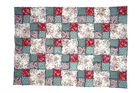 Easy And Free Double Four Patch Rag Quilt Pattern