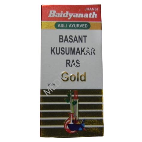 Baidyanath Basant Kusumakar Ras With Gold 10 Tabs