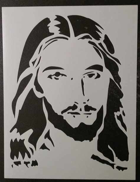 Jesus Christ Face Stencil My Custom Stencils
