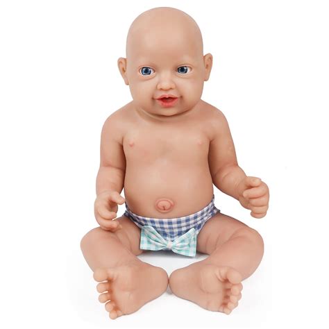 Buy Vollence Platinum Silicone Baby Doll Full Body Realistic Reborn Lifelike Newborn Boy