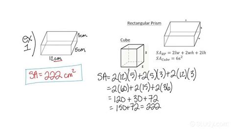 How To Find The Surface Area Of A Cube Or A Rectangular Prism
