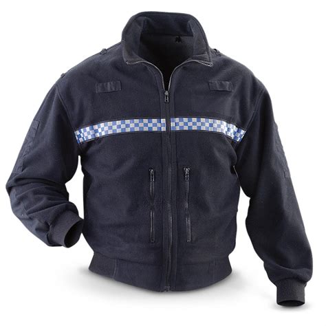 Used British Military Surplus Police Fleece Jacket Black 211213