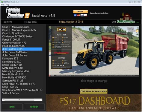 Farming Simulator 19 Factsheets Software V15 Farming Simulator 19 Mods