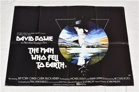 Lot DAVID BOWIE The Man Who Fell To Earth British Quad Film Poster David Bowie