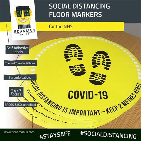 Social Distancing Floor Markers Covid 19 Floor Markers Social