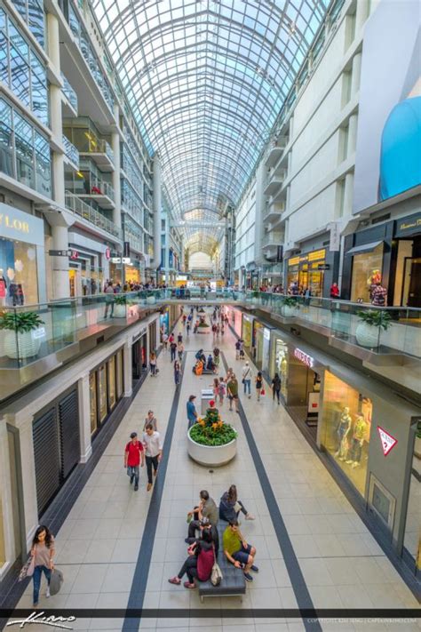 Toronto Canada Ontario Busy Shopping Mall Royal Stock Photo