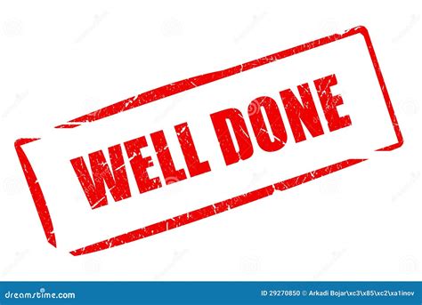 Well Done Stock Photo Image 29270850