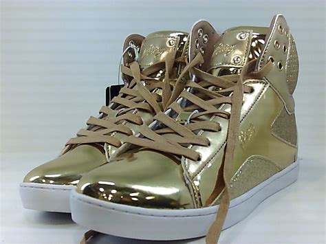 Pastry Pop Tart Glitter High Top Sneaker And Dance Shoe For Women Gold