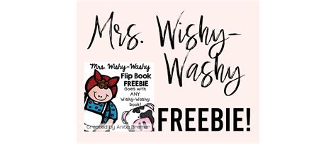 Free Mrs Wishy Washy Flip Book Works With Any Wishy Washy Book Mrs Bremers Class