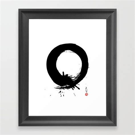 Enso Painting Zen Painting Black And White Painting Abstract Painting