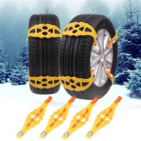 New Winter Outdoor Emergency Anti Skid Snow Tyre Chains Tpu Car Tire