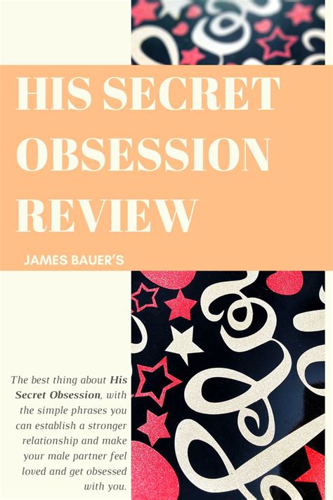Find helpful customer reviews and review ratings for his secret obsession how to make him yours for woman at amazon.com. His Secret Obsession Review | Secret obsession, The secret ...