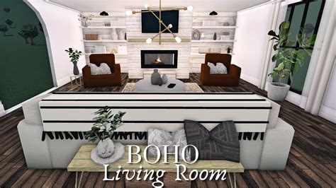 Bloxburg Boho Living Room House Build Roblox The World Hour