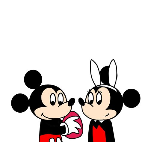 Happy Easter With Mickey And Minnie By Marcospower1996 On Deviantart