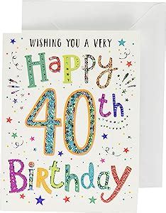 Regal Publishing Modern Milestone Age Happy Birthday Card Th X Inches Green White Gold