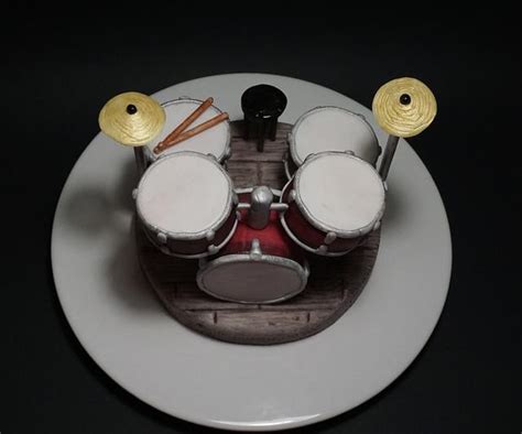 Drum Set Topper Cake By Dragana Cakesdecor