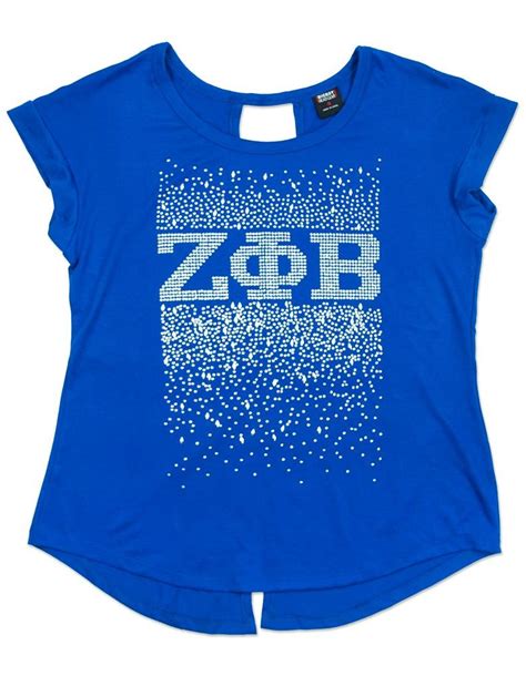 Zeta Phi Beta Apparel Rhinestone T Shirt