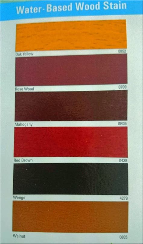 This shades card is refer toace exterior. Asian Paints "Aquadur PU: Luxury Aqua Wood Finish ...