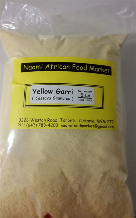 Yellow Garri Naomi African Food Authentic African Food Market