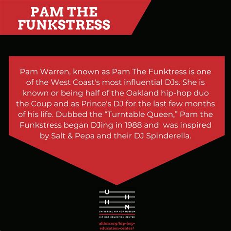 Hip Hop Education Center On Twitter What Is Most Memorable To You About Pam The Funkstress