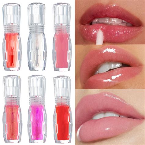 6 Colors Lips Plumper Makeup Long Lasting Big Lip Gloss Moisturizer Plump Volume Shiny Sexy