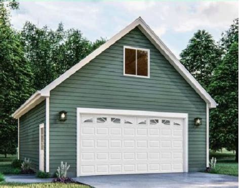 2 Car 2 Story Garage Building Plans Package 24x24 Etsy