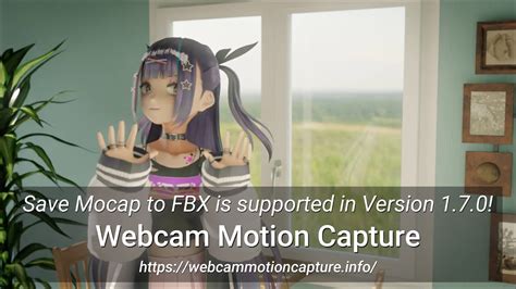 motion capture with only webcam on blender saving to fbx is supported on version 1 7 0 youtube
