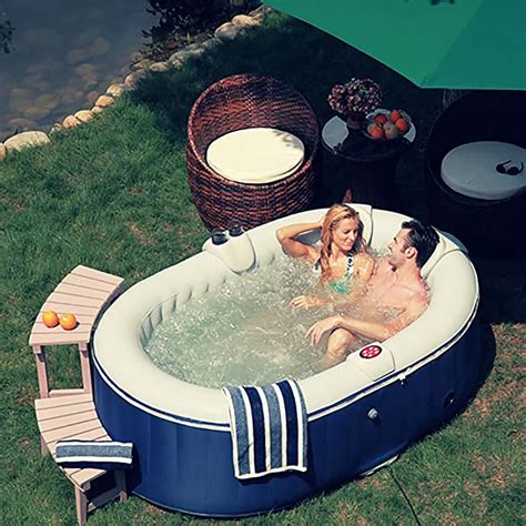 Ospazia Oval Series Person Luxury Inflatable Spa Hot Tub AS Amazon Co Uk Garden Outdoors