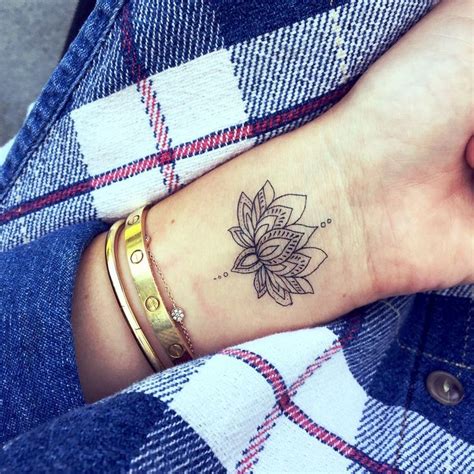 Lotus Flower Tattoo Wrist Designs Ideas And Meaning Tattoos For You