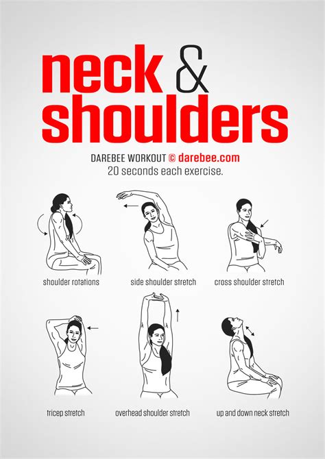 Neck And Shoulders Workout Neck Exercises Easy Yoga Workouts Exercise