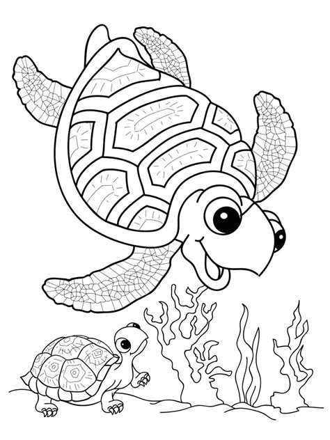Free Sea Turtle coloring pages. Download and print Sea Turtle coloring pages