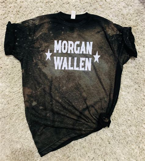 Concert Tee Morgan Wallen Bleached Shirt Country Music Etsy
