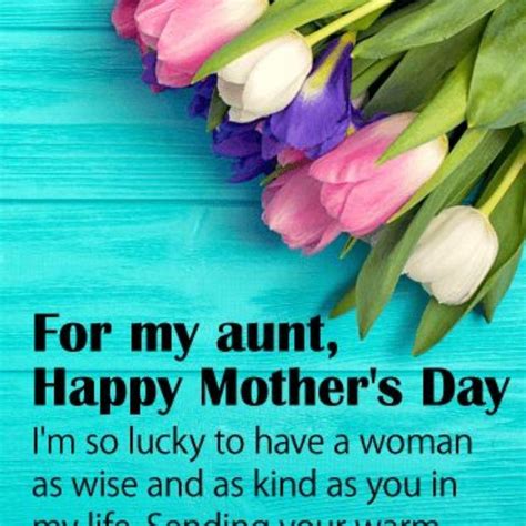 To My Sweet Aunt Happy Mothers Day Card Aunts Make Our Lives Rich And Full Indeed Mothers